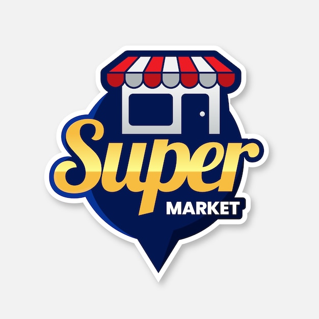  Logo  De Supermarch  Vecteur Gratuite 