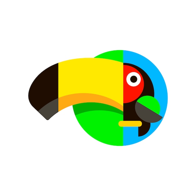 Logo Toucan Oiseau Tropical En Illustration Vectorielle