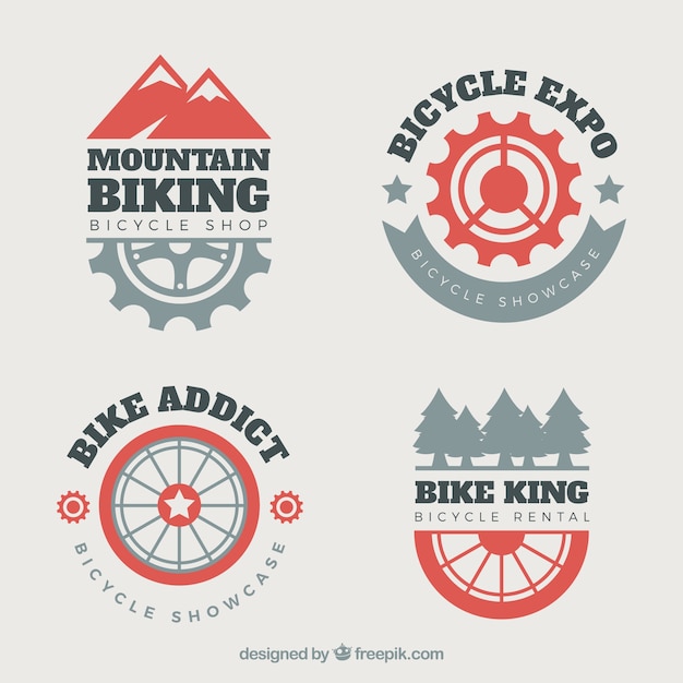 Logos De Vtt Avec Style Moderne Vecteur Premium