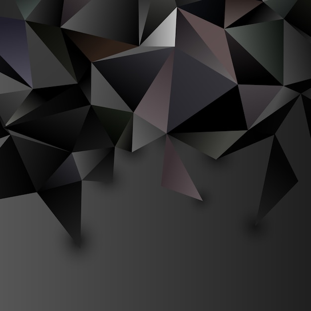 Low futuriste abstrait poly Vecteur gratuit