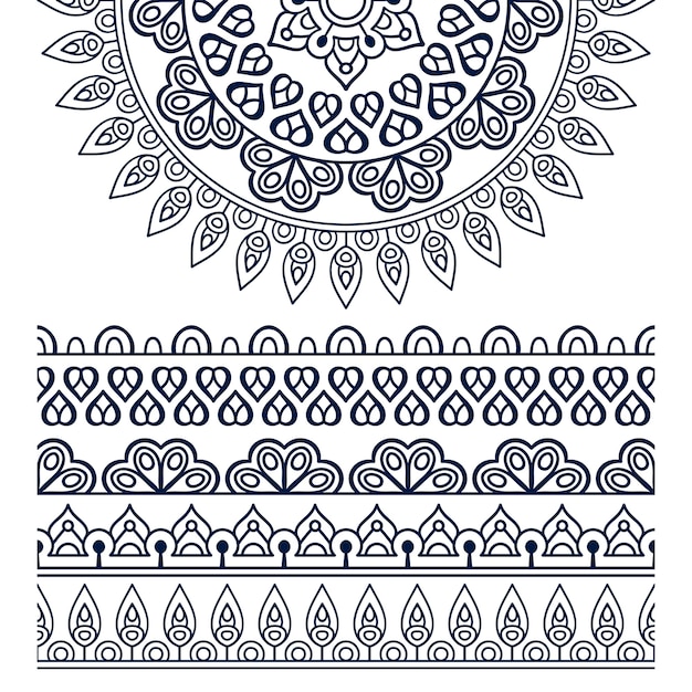 Mandala ethnique vectorielle Vecteur gratuit