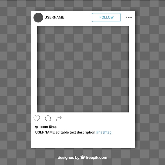 mod-le-de-cadre-simple-d-instagram-vecteur-gratuite