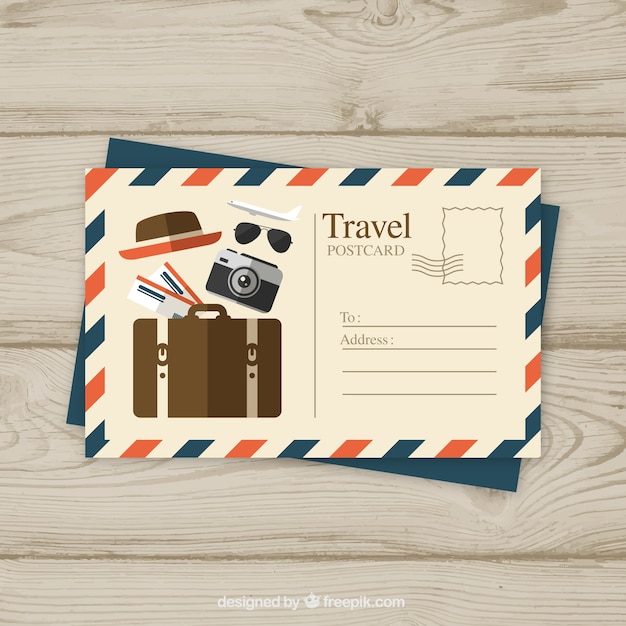 carte postale agence de voyage