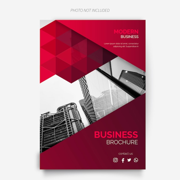 Modèle de brochure d'entreprise avec un design moderne Vecteur gratuit Modèle de brochure d'entreprise avec un design moderne Vecteur gratuit