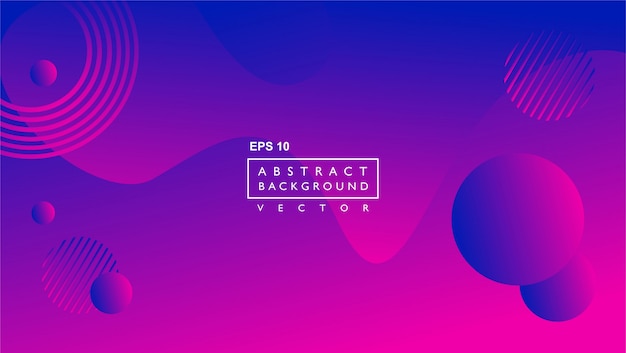 Modèle de fond abstrait liquide. avec forme de cercle et de lignes. violet Vecteur Premium