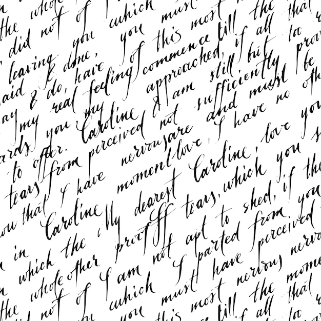 Modèle de lettre d'amour Vecteur gratuit