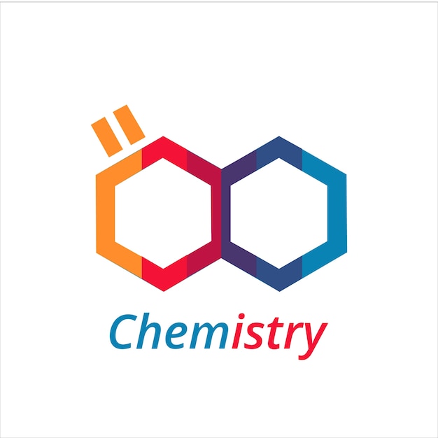 Modele De Logo De Chimie Vecteur Premium