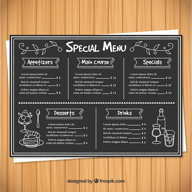 PETIT TABLEAU NOIR Avec Support Pour Menu De Cuisine Peu Encombrant