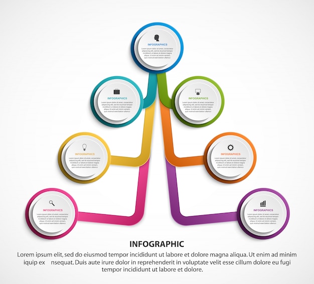 Mod Le D Organigramme De Conception Infographique Vecteur Premium