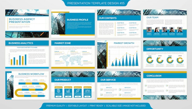 Modèle De Page De Présentation | Vecteur Premium