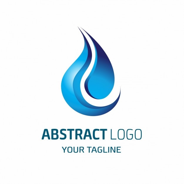 Mod le Vector Logo  Abstract Design Goutte D eau  Bleue 