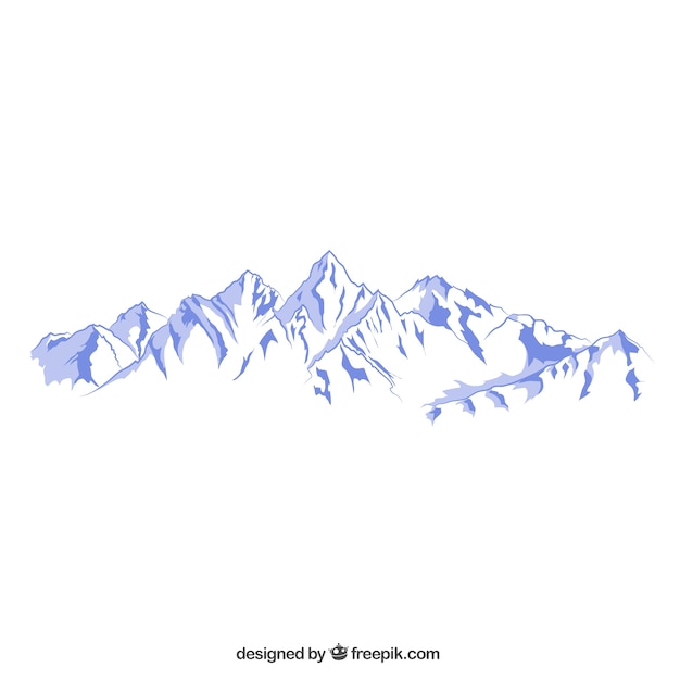 Vecteurs Montagne Neige Gratuits 10 000 Illustrations Format Ai Eps