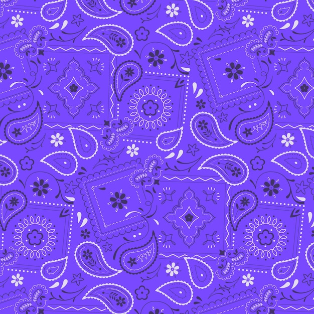  Motif  De Bandana  Paisley Vecteur Gratuite