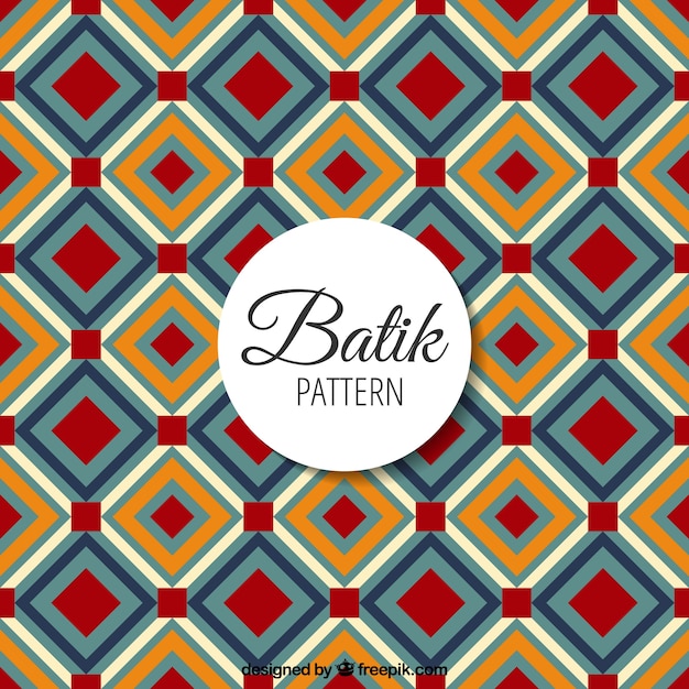 Motif Batik avec des formes géométriques | Télécharger des Vecteurs