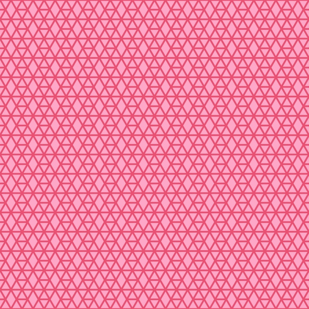 Motif géométrique linéaire rose vif avec hexagone et losange Vecteur Premium
