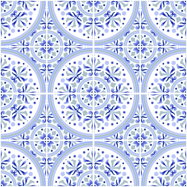 Motif De Tuile Talavera Ornement Azulejos Portugal Décor