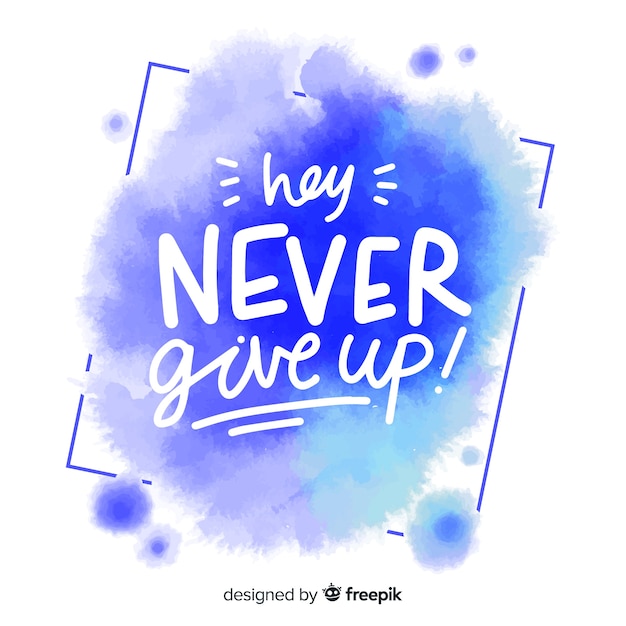Motivation lettrage citation conception de fond dessiné à la main Vecteur gratuit