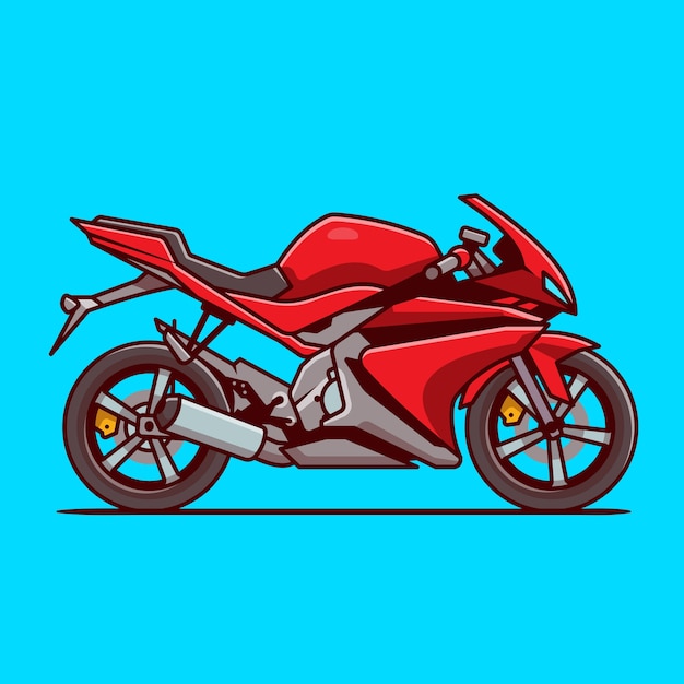 Moto De Course De Sport. Illustration D'icône De Dessin ...