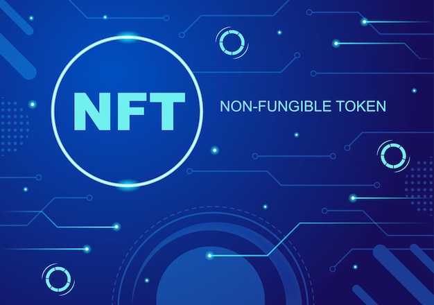 Nft Non Fungible Token Crypto Art De La Conversion En