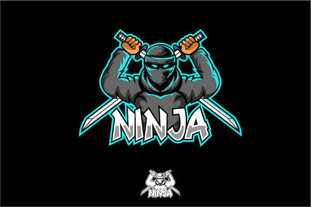 Ninja Esport Logo Vecteur Premium