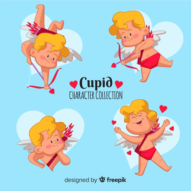 Pack De Cupidon Pour La Saint Valentin Vecteur Gratuite 6748