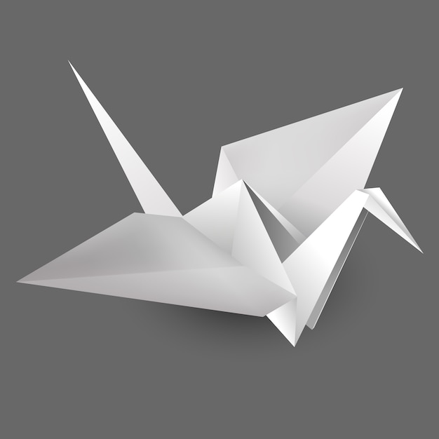 Papier Origami Oiseau Télécharger Des Vecteurs Premium