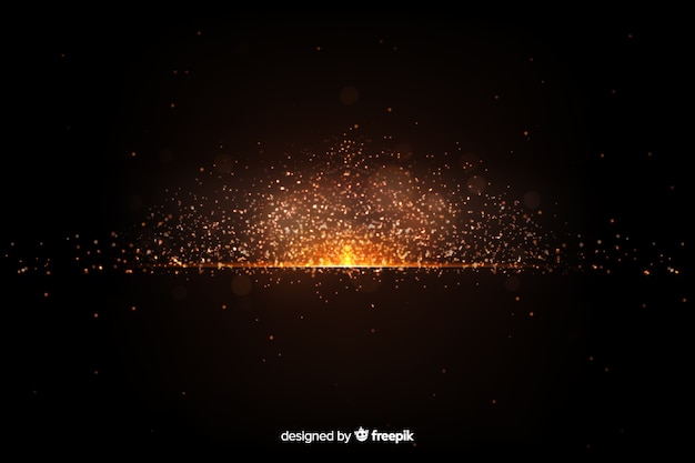 Papier peint avec motif de particules d'explosion Vecteur gratuit