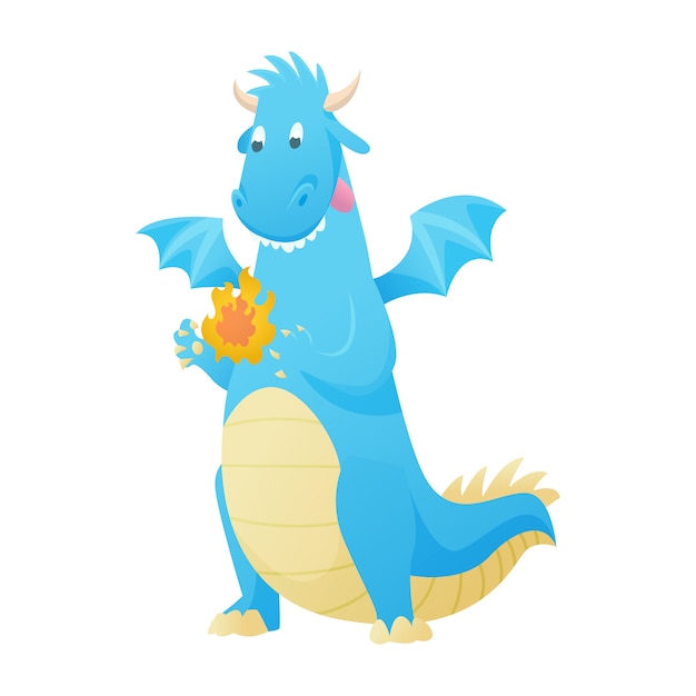 Personnage De Dessin Anime Dragon Dinosaure Bebe Caractere Libellule Dino Mignon Pour Illustration De Conte De Fees Dino Enfants Isole Sur Blanc Vecteur Premium