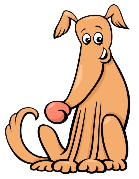 Personnage De Dessin Animé Mignon Chien Dessin Animé