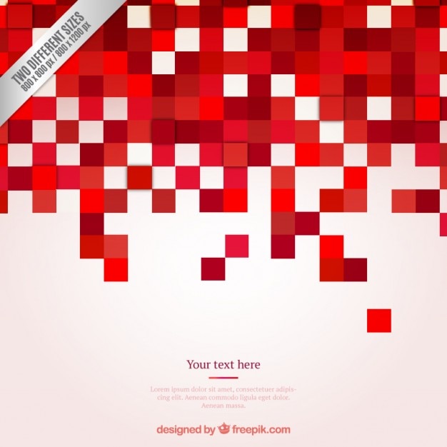 Pixels Rouges Fond | Vecteur Gratuite