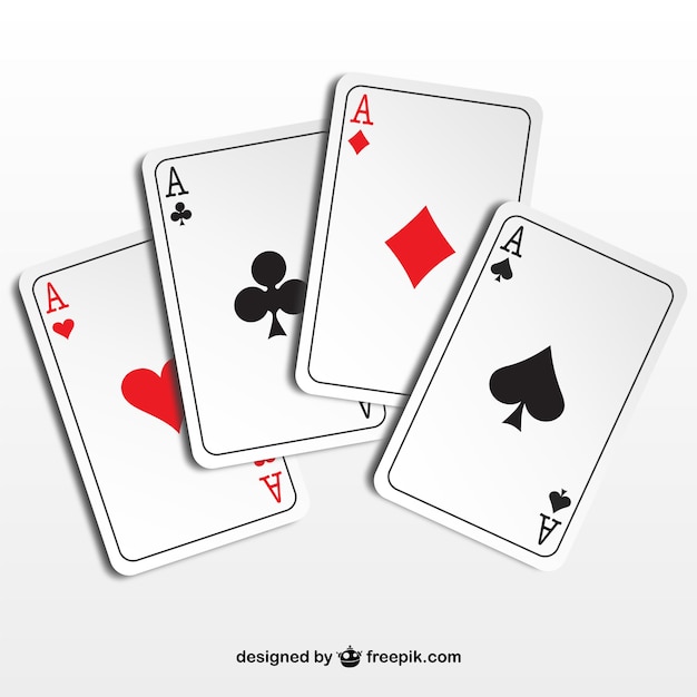 Poker aces illustration Vecteur gratuit