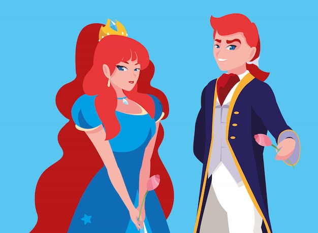  Princesse  et  prince  de conte  de f es personnage d avatar 