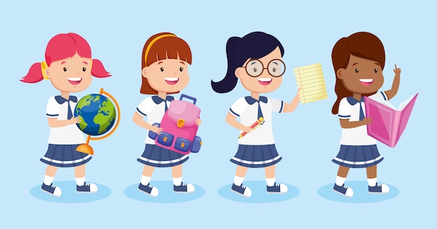 La rentrée scolaire Vecteur gratuit