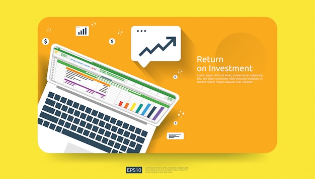 Retour Sur Investissement Concept D Opportunit De Profit La Croissance De L Entreprise Au