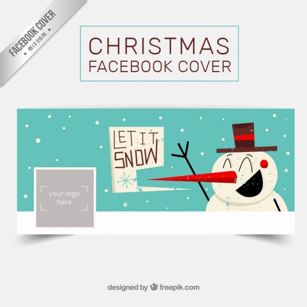 Retro Couvercle Drôle De Bonhomme De Neige Facebook