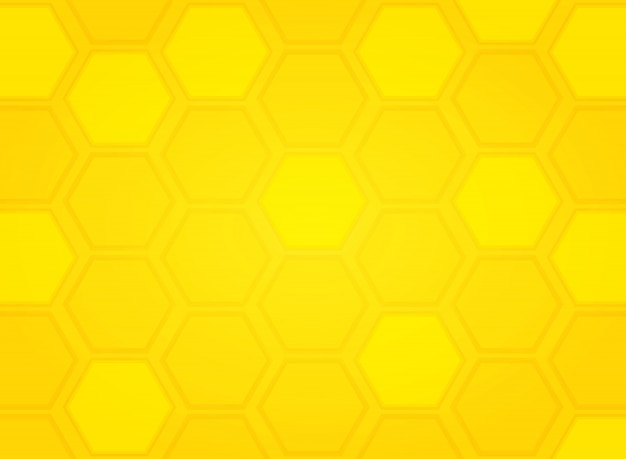 Ruche d'abeille jaune moderne abstrait modèle hexagone. illustration vectorielle eps10 Vecteur Premium