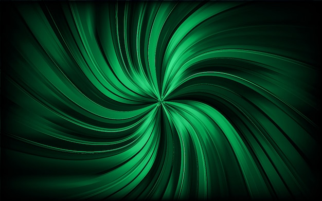 Sentier de tourbillon abstrait vert ou tunnel. fond étincelant en rotation. vecteur Vecteur Premium