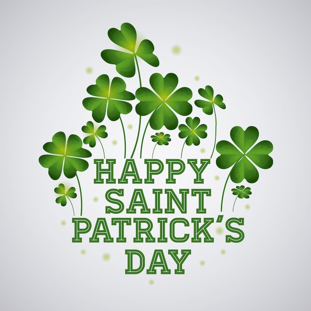 St patricks day design, illustration vectorielle Vecteur Premium
