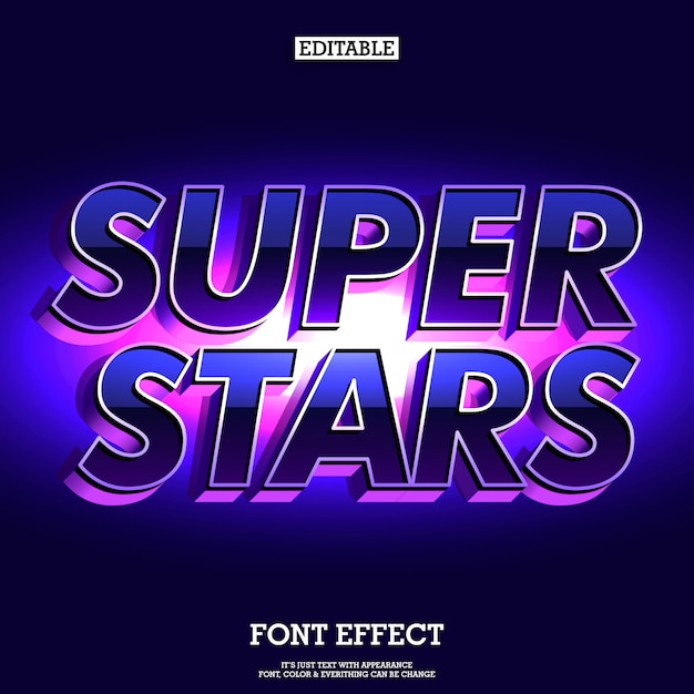 Super stars police futuriste et élégante Vecteur Premium