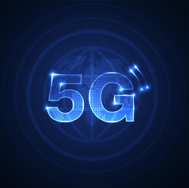 Symbole 5g Nouvelle Connexion  Wifi Internet Sans  Fil 