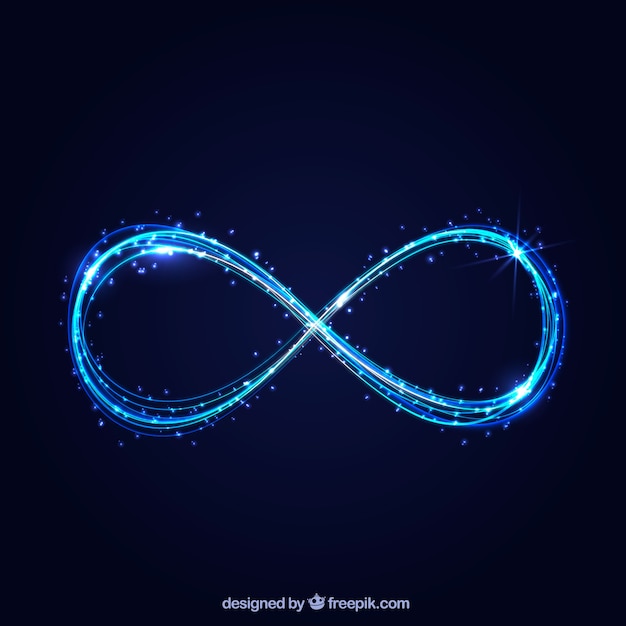  Symbole De L infini  Avec Effet Lumineux Vecteur Gratuite