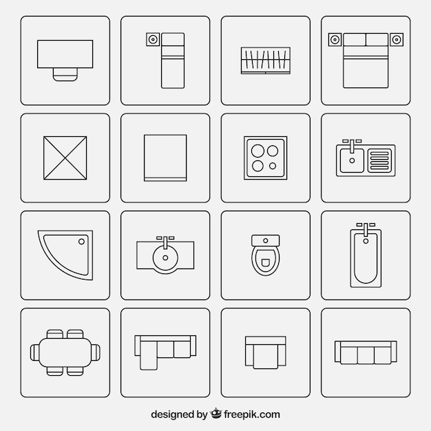 free clip art floor plan symbols - photo #28
