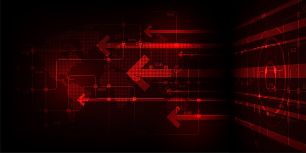 Système internet qui communique dans le monde entier. Vecteur Premium