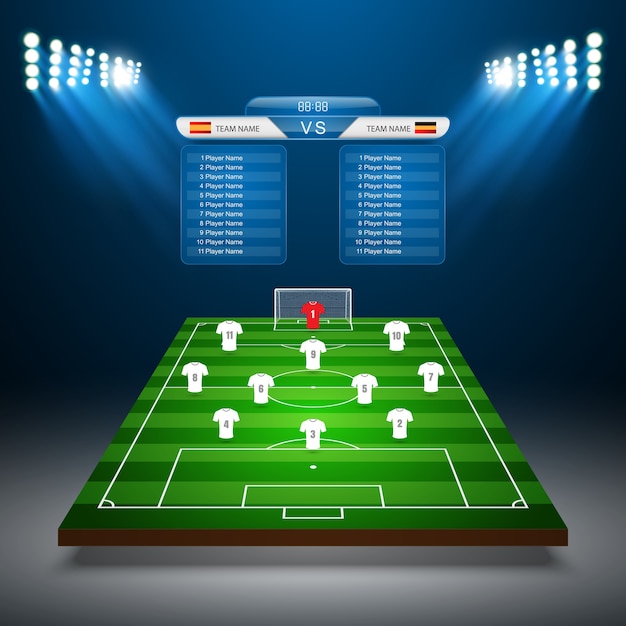 Plan De Terrain De Football Illustration de Vecteur Illustration du ...