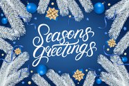 Texte De Seasons Greetings Vecteur Premium