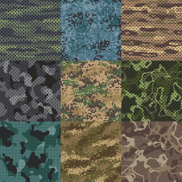 Texture Kaki  Motifs  Sans Couture De Tissu Camouflage 