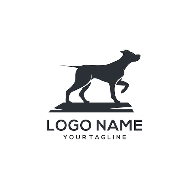 Vecteur De Logo De Chien | Vecteur Premium