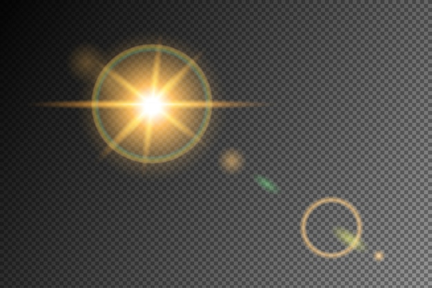 Vecteurs flare translucent Vecteur Premium
