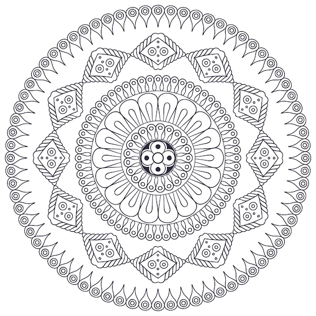 Vector Mandala Indienne | Vecteur Gratuite