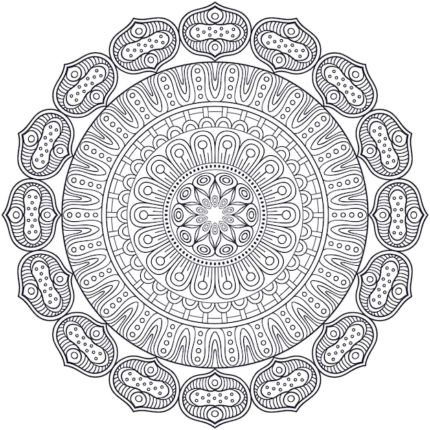 Vector Mandala Indienne | Vecteur Gratuite